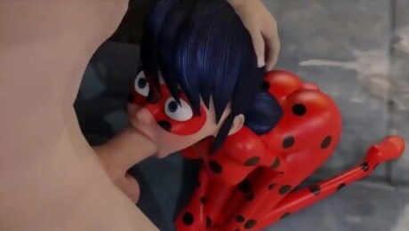 Lady Bug Slut Sucking