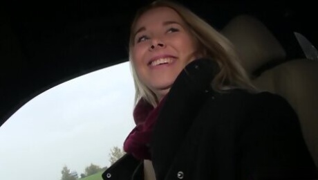 Backseat Sex With Pretty Hitchhiker 1 - Public Agent