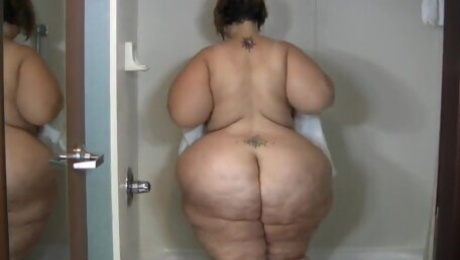 Ssbbw Ashley Shower Time Solo Video